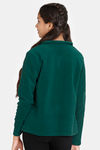 Zivame Girls Polar Fleece Knit Poly Sweatshirt - Sea Moss — thumbnail 3